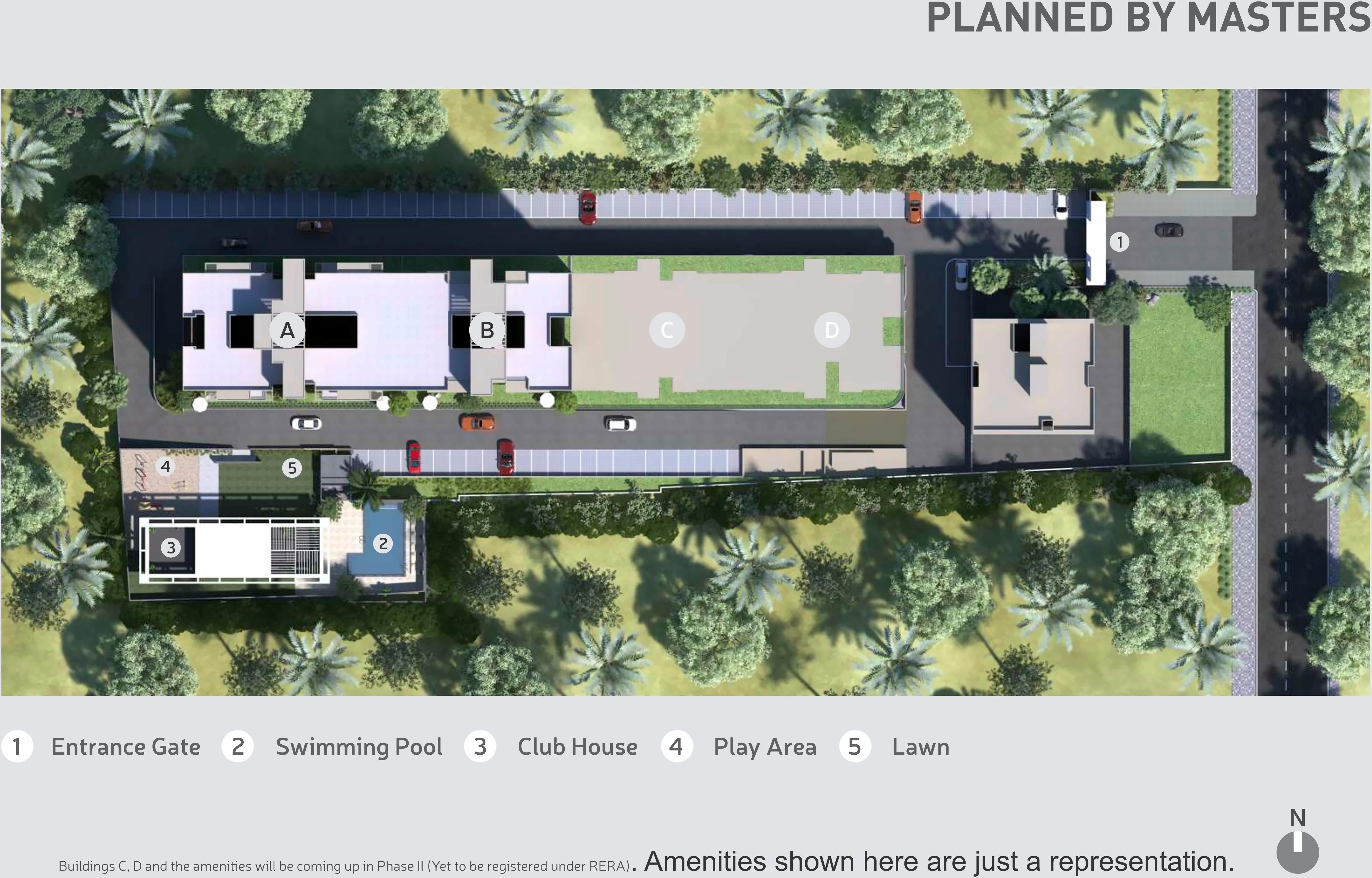 Layout of real estate project Vtp Solitaire Ab located at Vadgaonsheri, Pune, Maharashtra