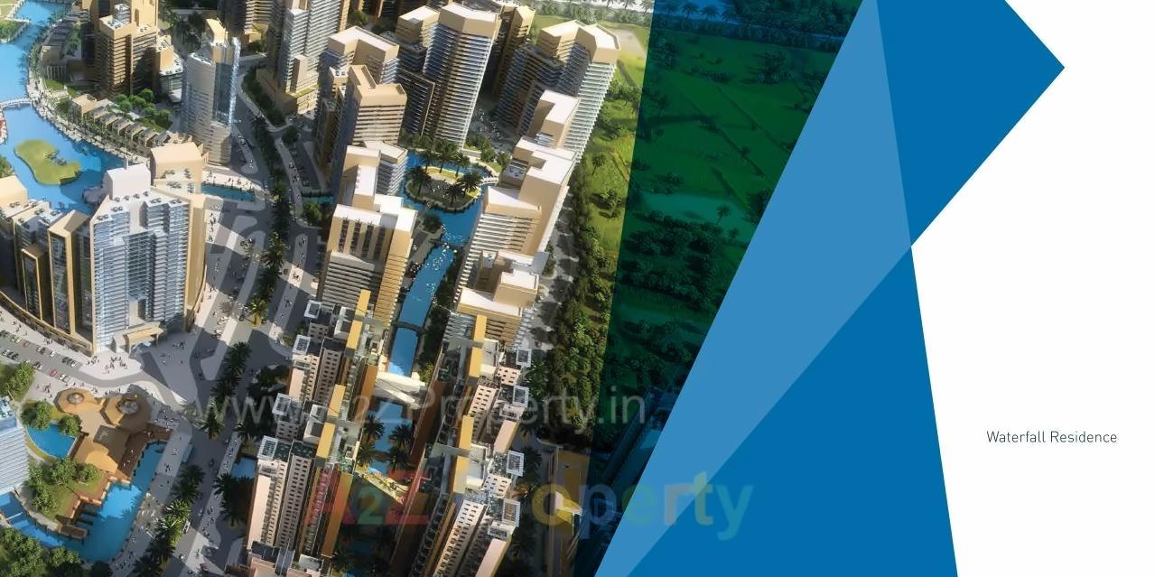 3D Elevation of real estate project Waterfall Residence located at Haveli, Pune, Maharashtra