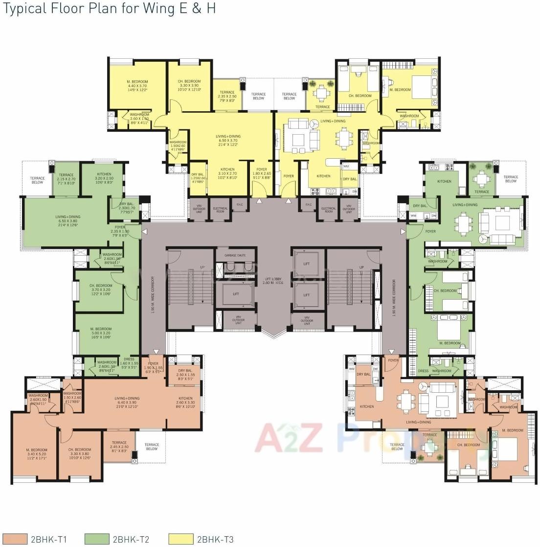 Layout of real estate project Waterfall Residence located at Haveli, Pune, Maharashtra