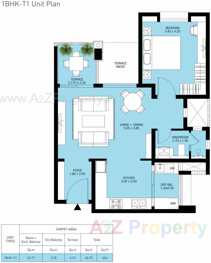 Layout of real estate project Waterfall Residence located at Haveli, Pune, Maharashtra