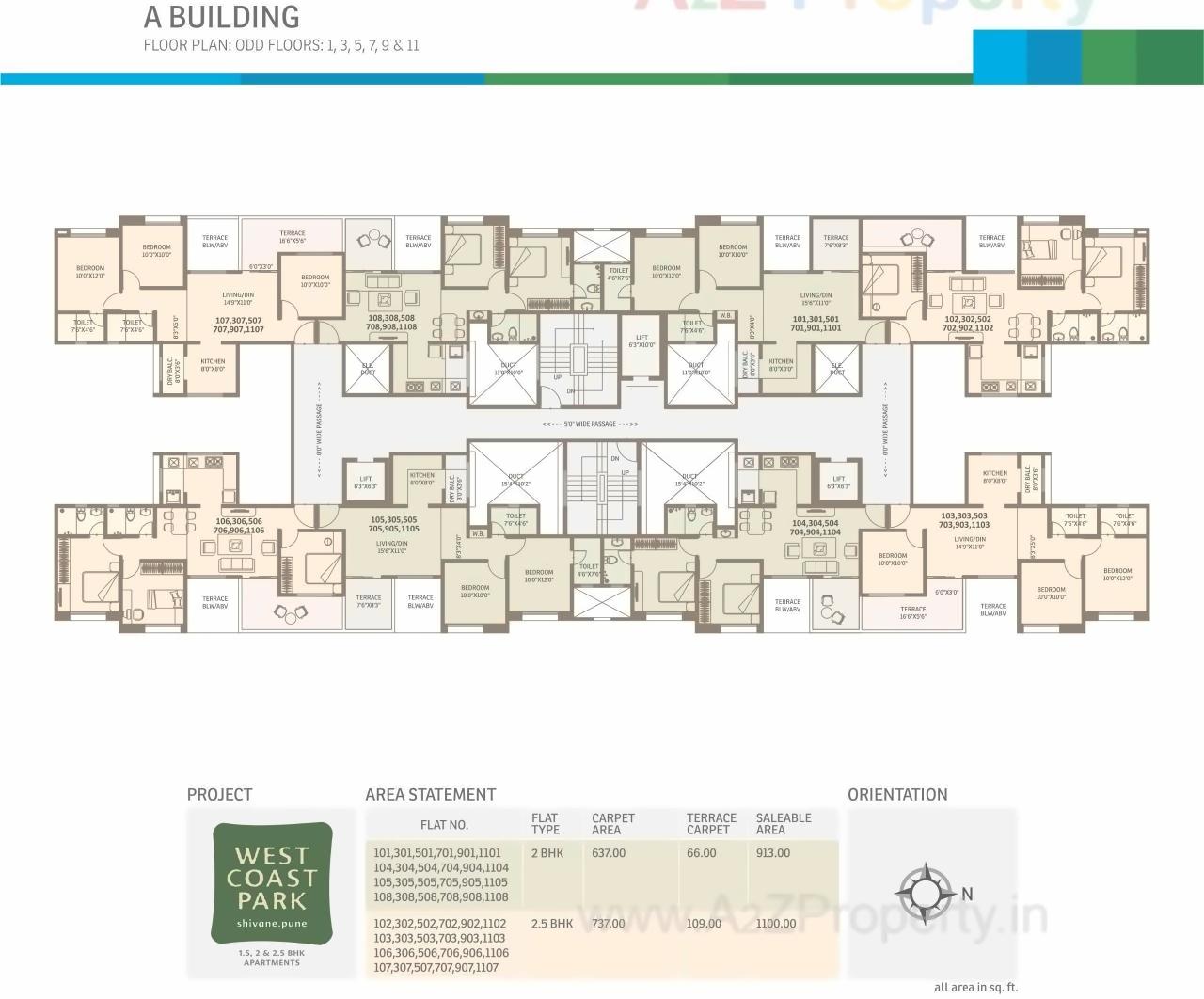 Layout of real estate project West Coast Park located at Shivne-part, Pune, Maharashtra