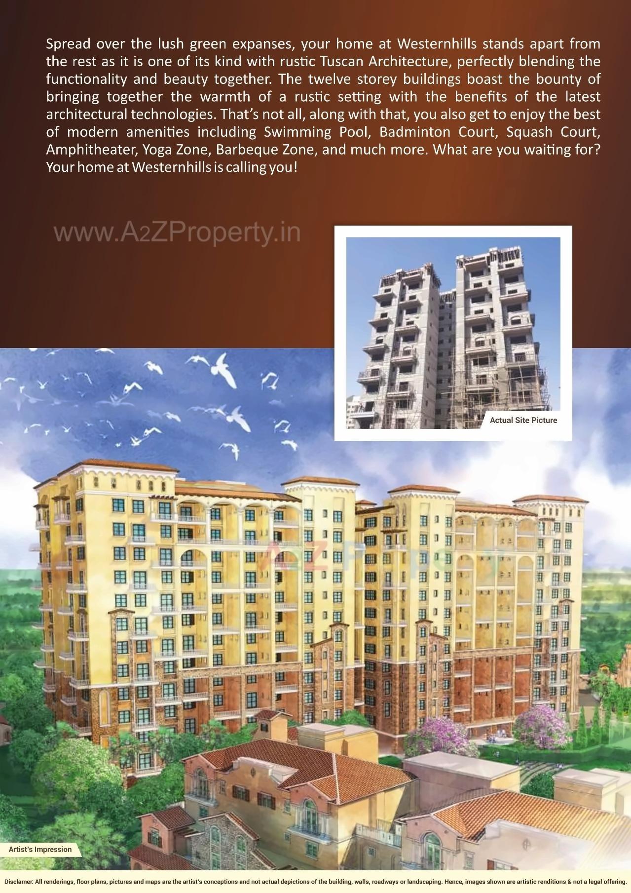 3D Elevation of real estate project Westernhills located at Sus, Pune, Maharashtra