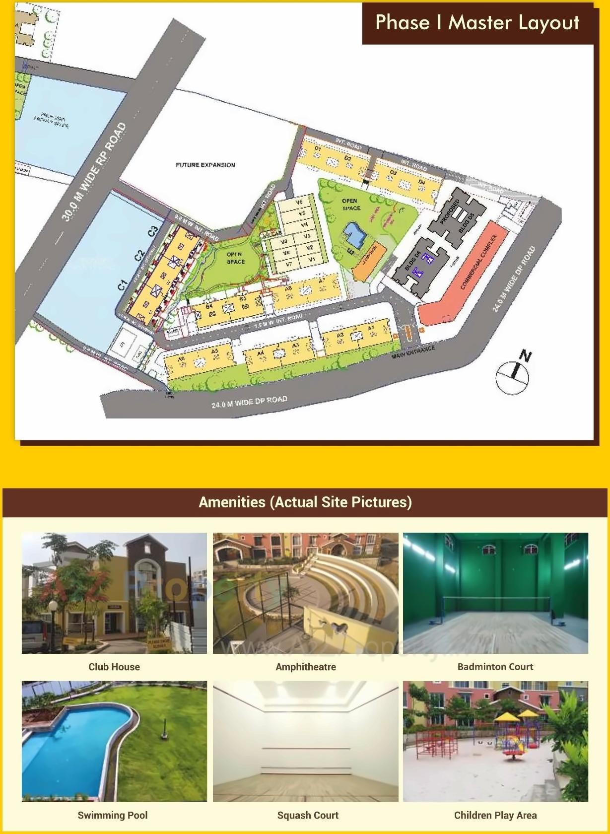 Layout of real estate project Westernhills located at Sus, Pune, Maharashtra