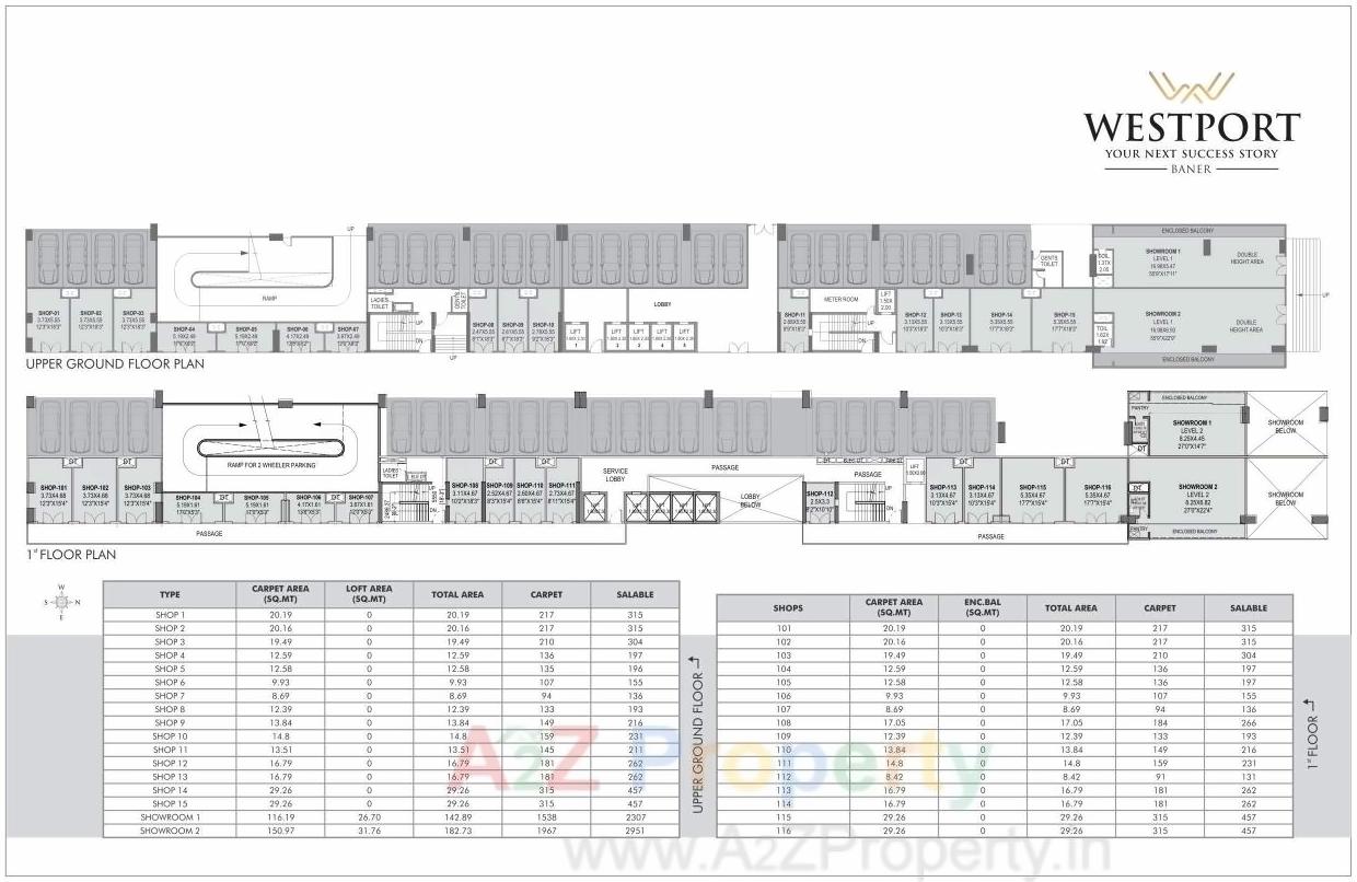 Layout of real estate project Westport located at Pune-m-corp, Pune, Maharashtra