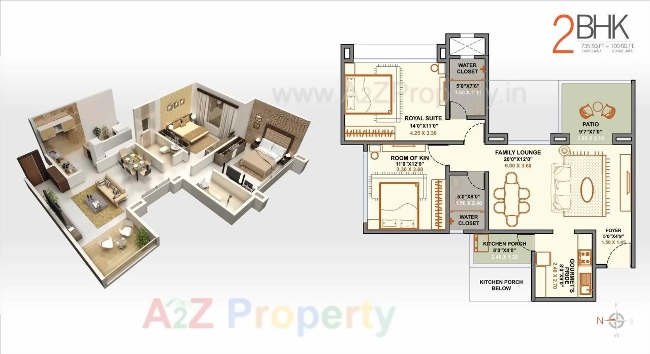 Layout of real estate project Westros located at Baner, Pune, Maharashtra