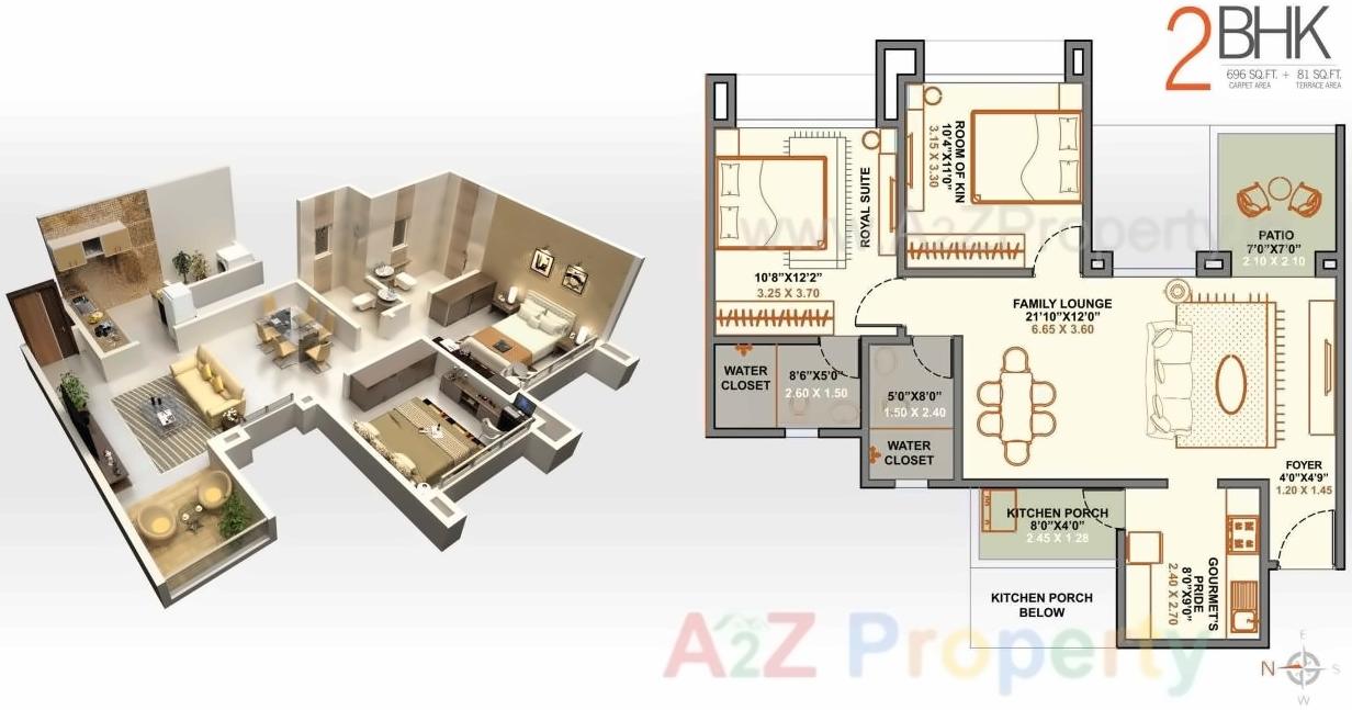 Layout of real estate project Westros located at Baner, Pune, Maharashtra