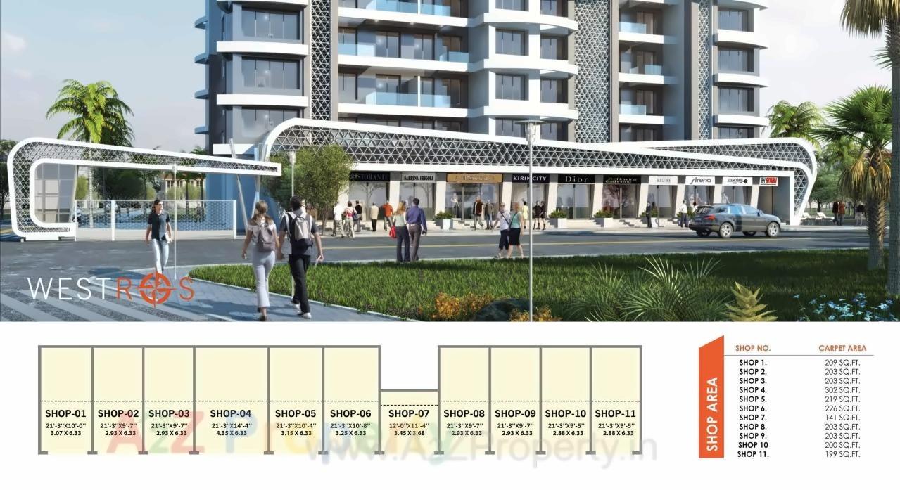 3D Elevation of real estate project Westros located at Baner, Pune, Maharashtra