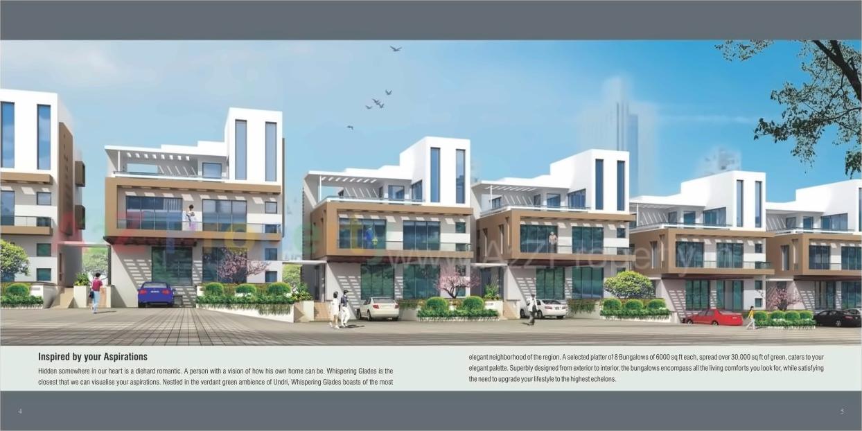 3D Elevation of real estate project Whispering Glades located at Mohammadwadi, Pune, Maharashtra