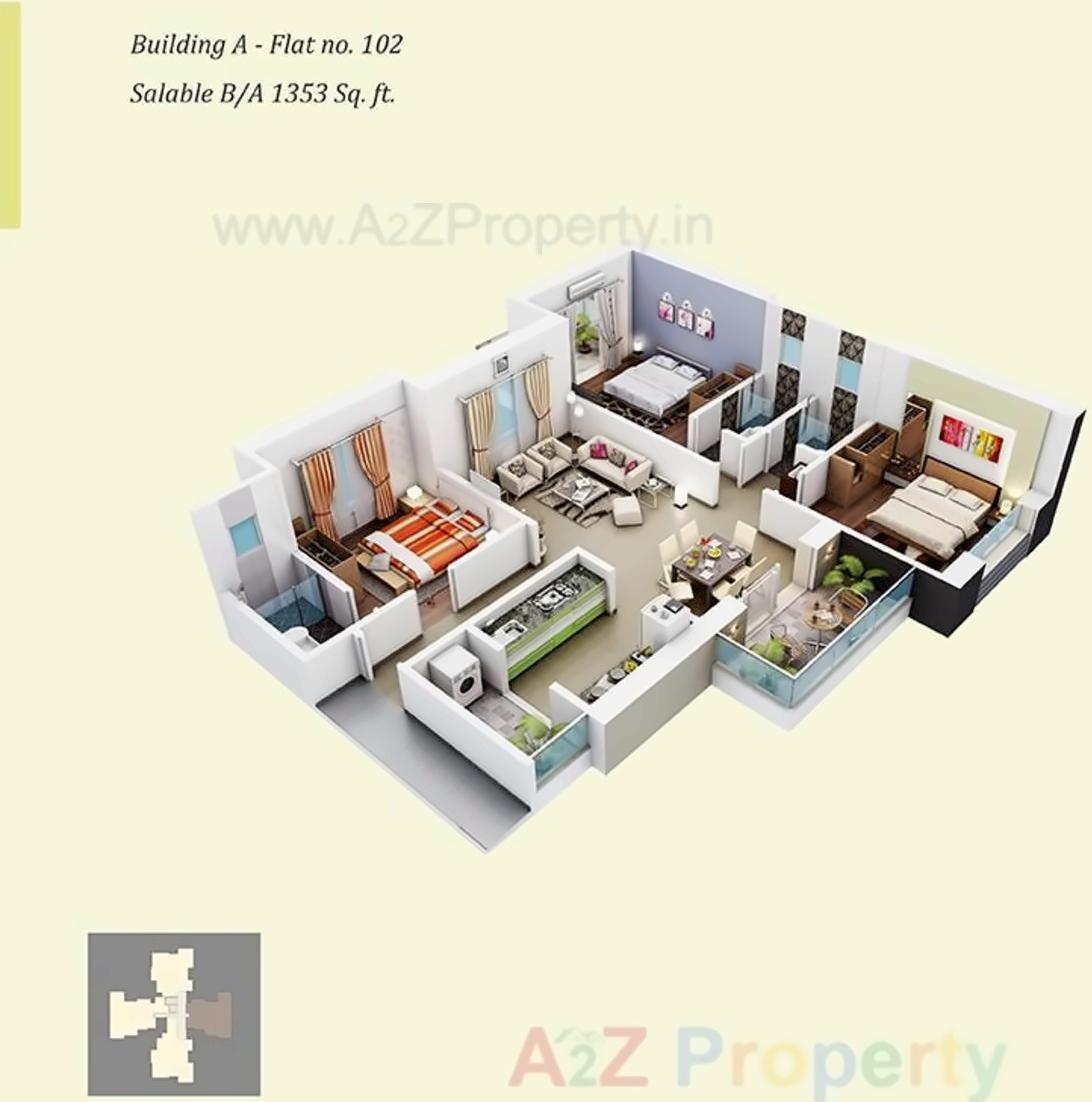 Image 15714 10 1 of real estate project Whistling Meadows located at Bhugaon, Pune, Maharashtra