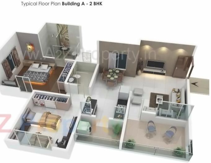 Layout of real estate project Whitefield located at Sus, Pune, Maharashtra