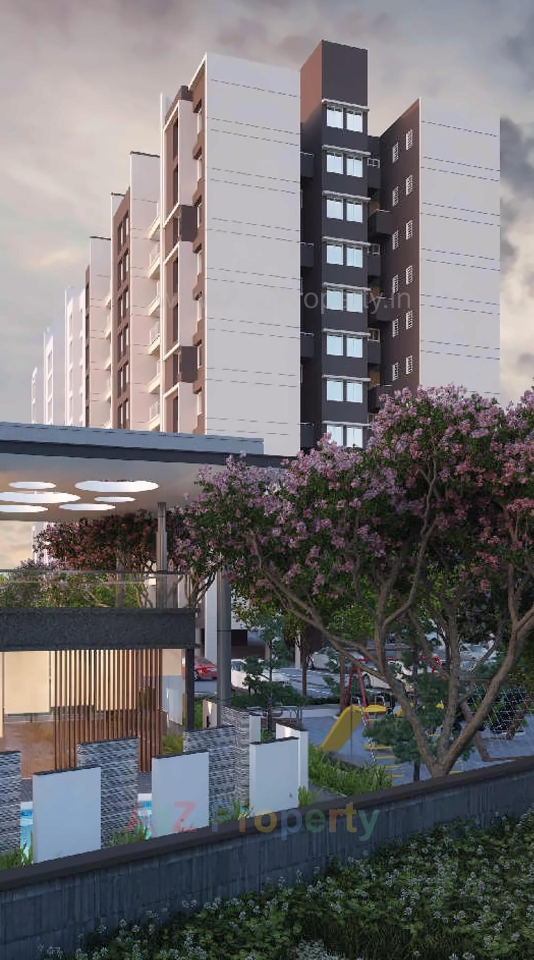 3D Elevation of real estate project Wildwoods located at Wagholi, Pune, Maharashtra