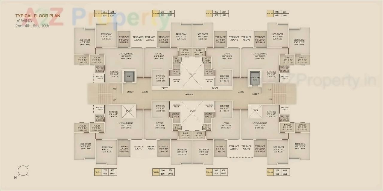 Layout of real estate project Wildwoods located at Wagholi, Pune, Maharashtra