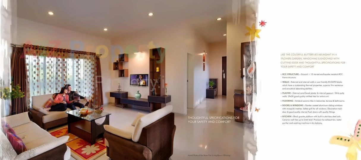 3D Elevation of real estate project Windchime Homes located at Somatane, Pune, Maharashtra