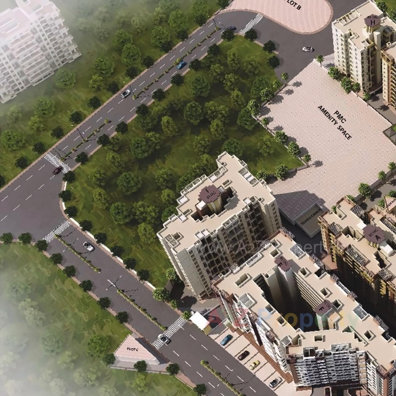 3D Elevation of real estate project Windsor County located at Parvati, Pune, Maharashtra
