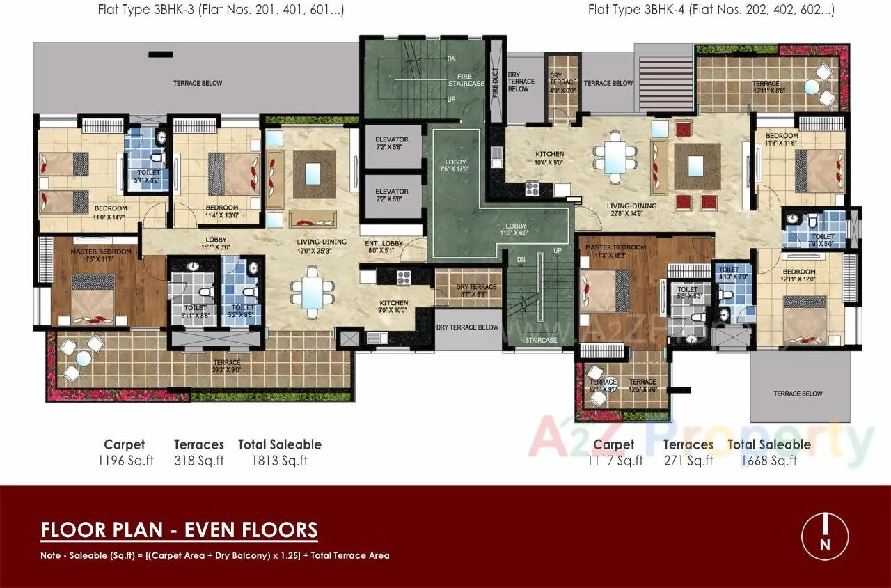 Layout of real estate project Winspire located at Kondhwa-khurd, Pune, Maharashtra