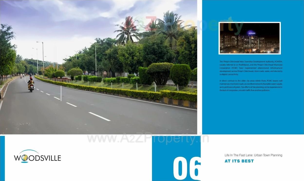 3D Elevation of real estate project Woodsville Cluster located at Pimpri-chinchawad-m-corp, Pune, Maharashtra