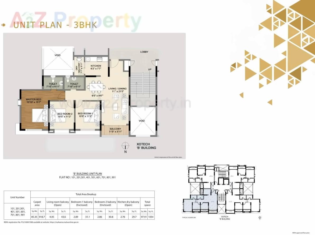Layout of real estate project Xotech located at Hinjavadi-ct, Pune, Maharashtra
