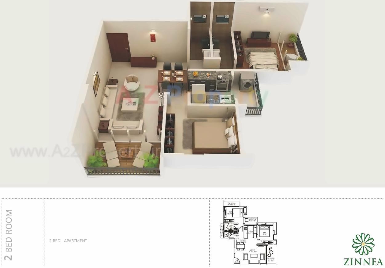 Layout of real estate project Zinnea Housing located at Bavadhan-bk, Pune, Maharashtra
