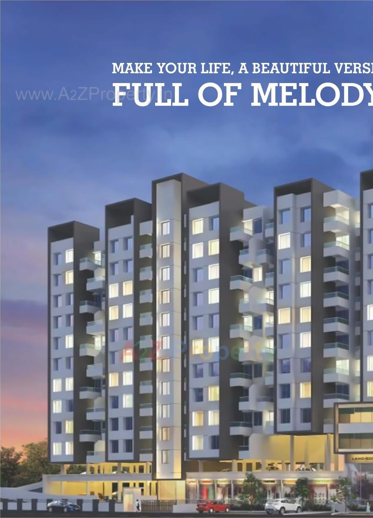 3D Elevation of real estate project Zinnia Elegans located at Wakad, Pune, Maharashtra