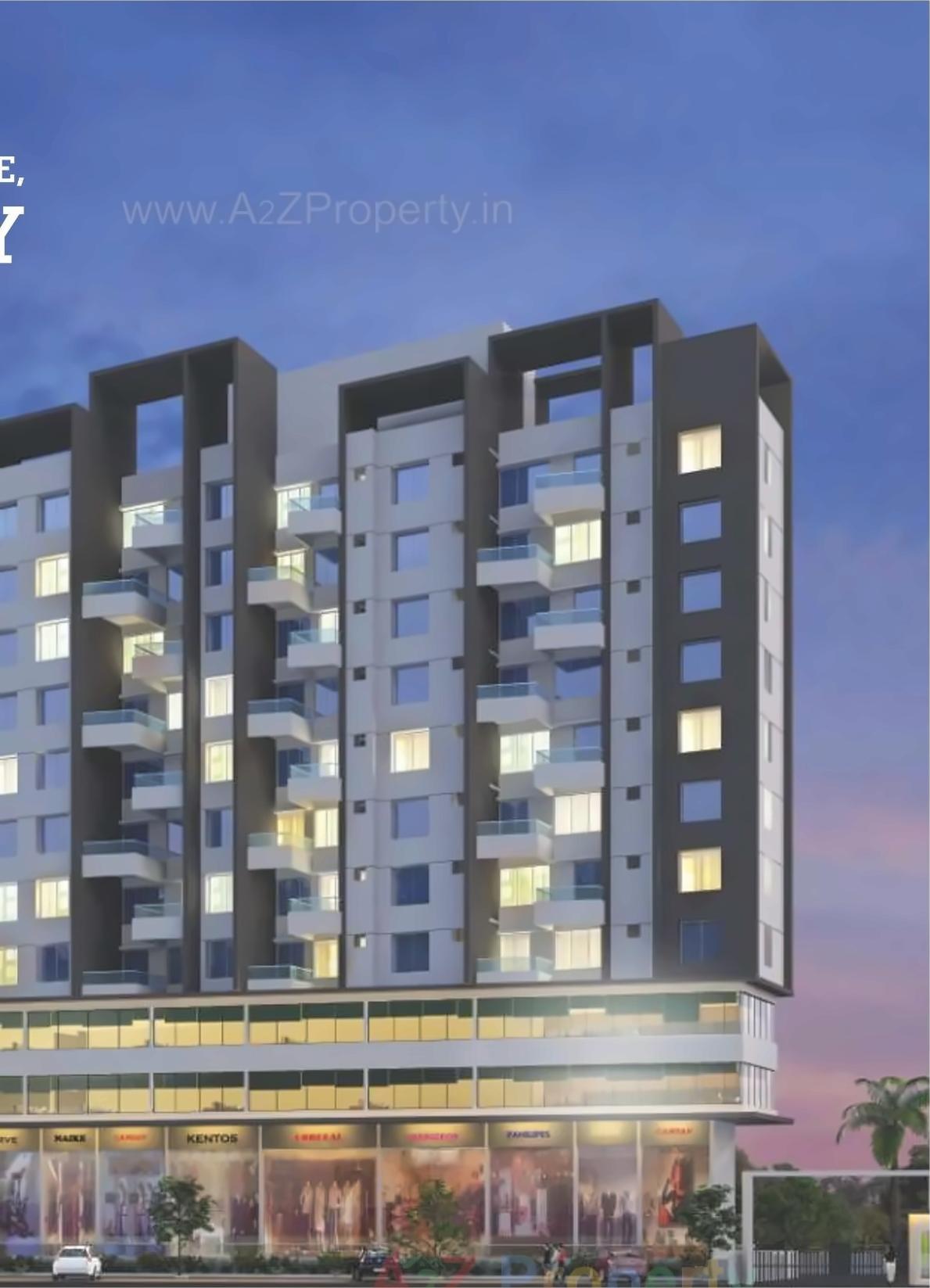 3D Elevation of real estate project Zinnia Elegans located at Wakad, Pune, Maharashtra
