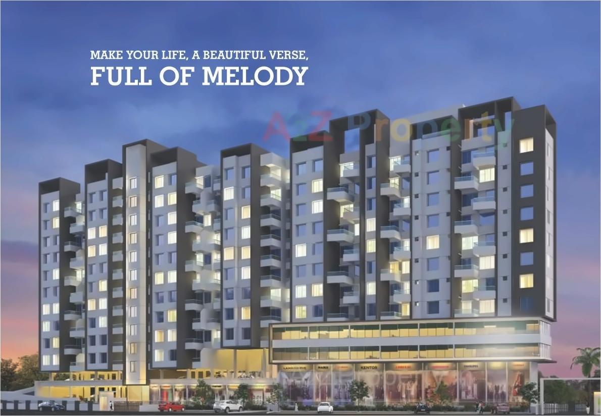 3D Elevation of real estate project Zinnia Elegans located at Wakad, Pune, Maharashtra