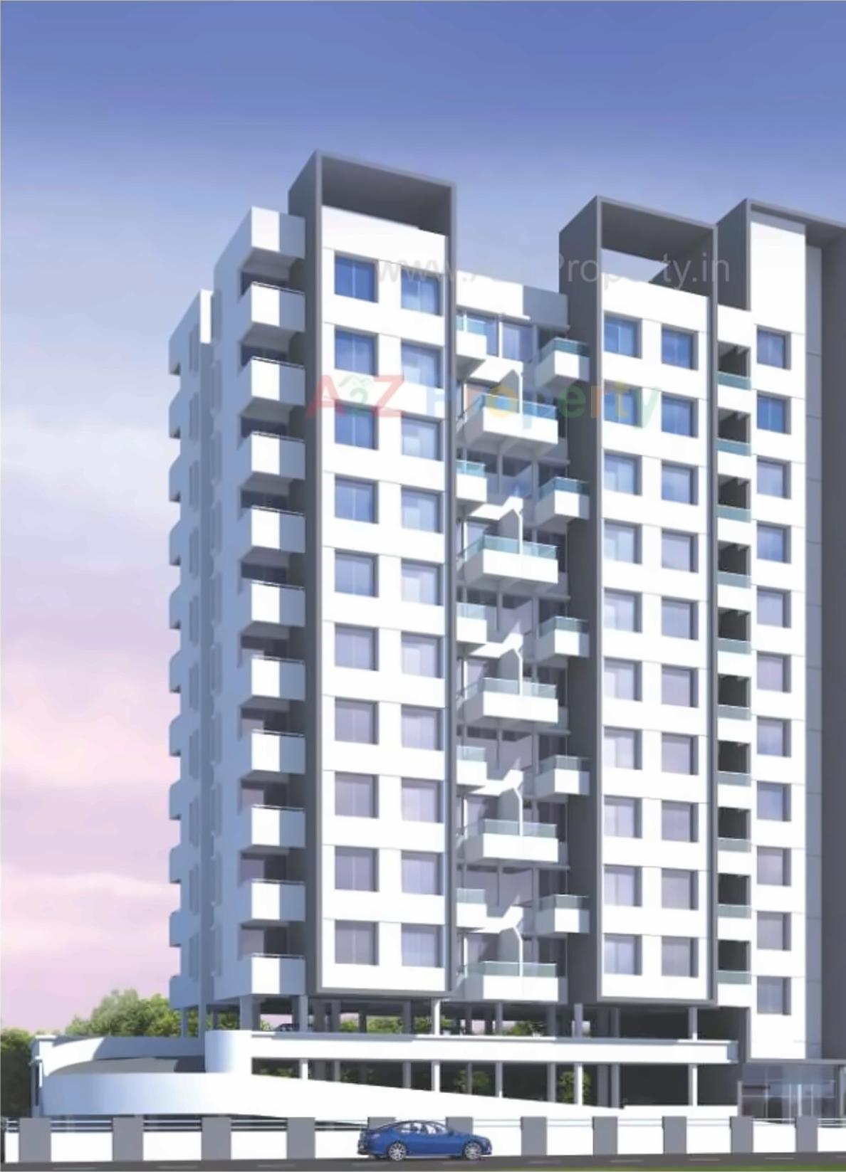 3D Elevation of real estate project Zinnia Elegans located at Wakad, Pune, Maharashtra