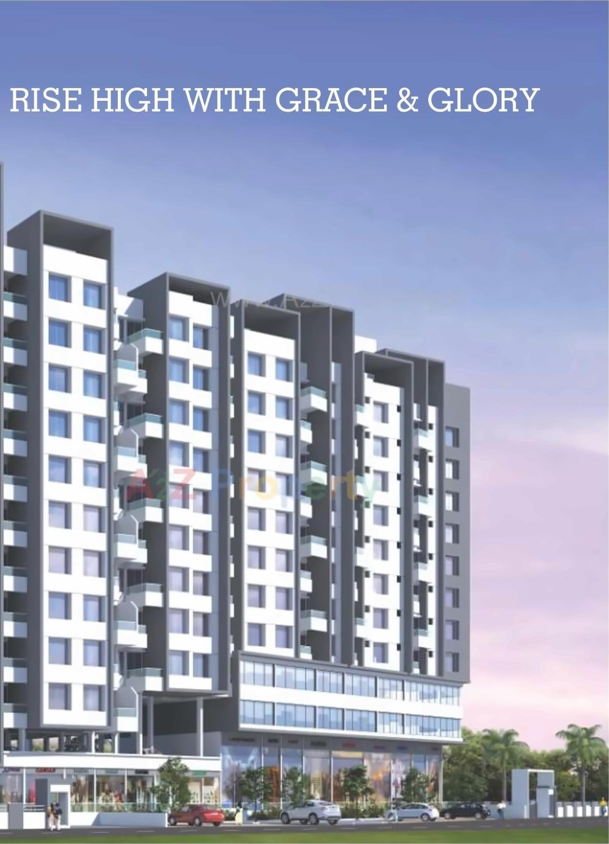 3D Elevation of real estate project Zinnia Elegans located at Wakad, Pune, Maharashtra