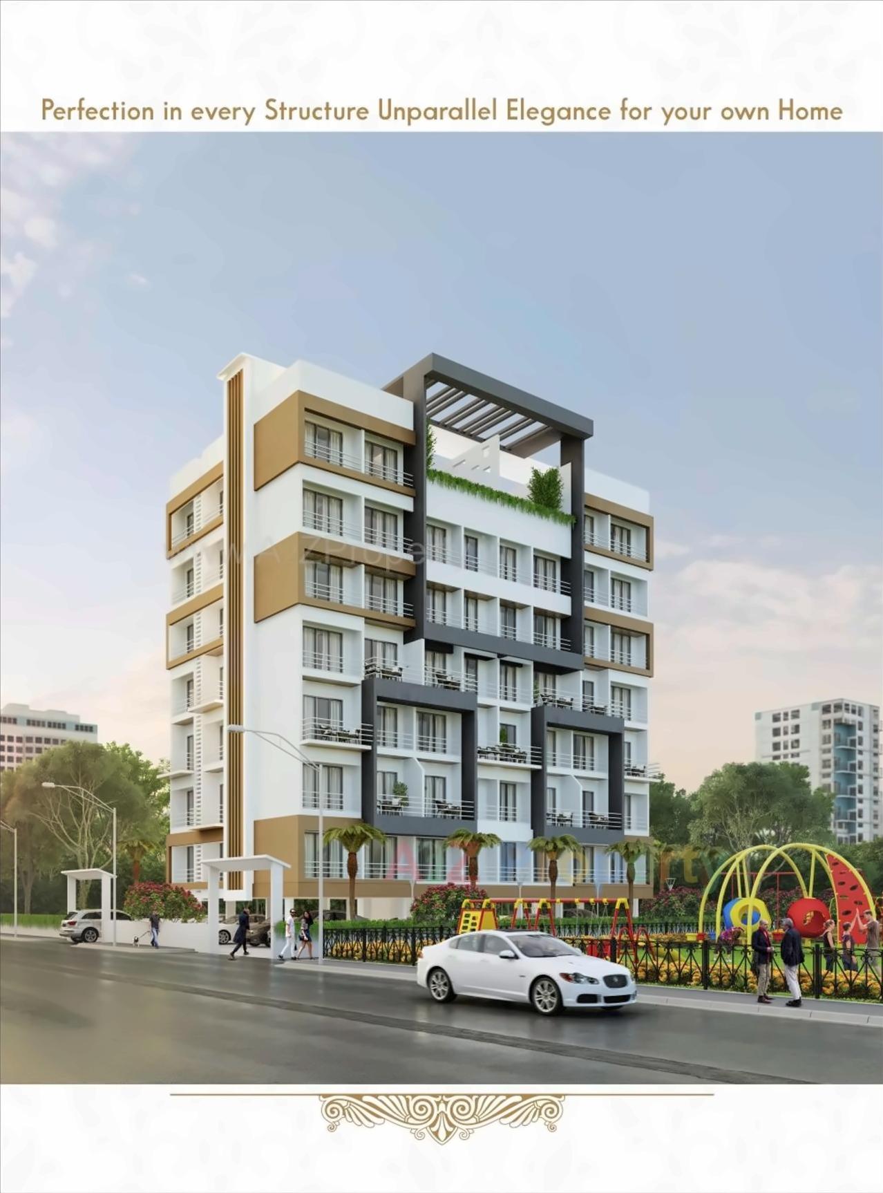 3D Elevation of real estate project Aangan Villa located at Bokadvira, Raigarh, Maharashtra