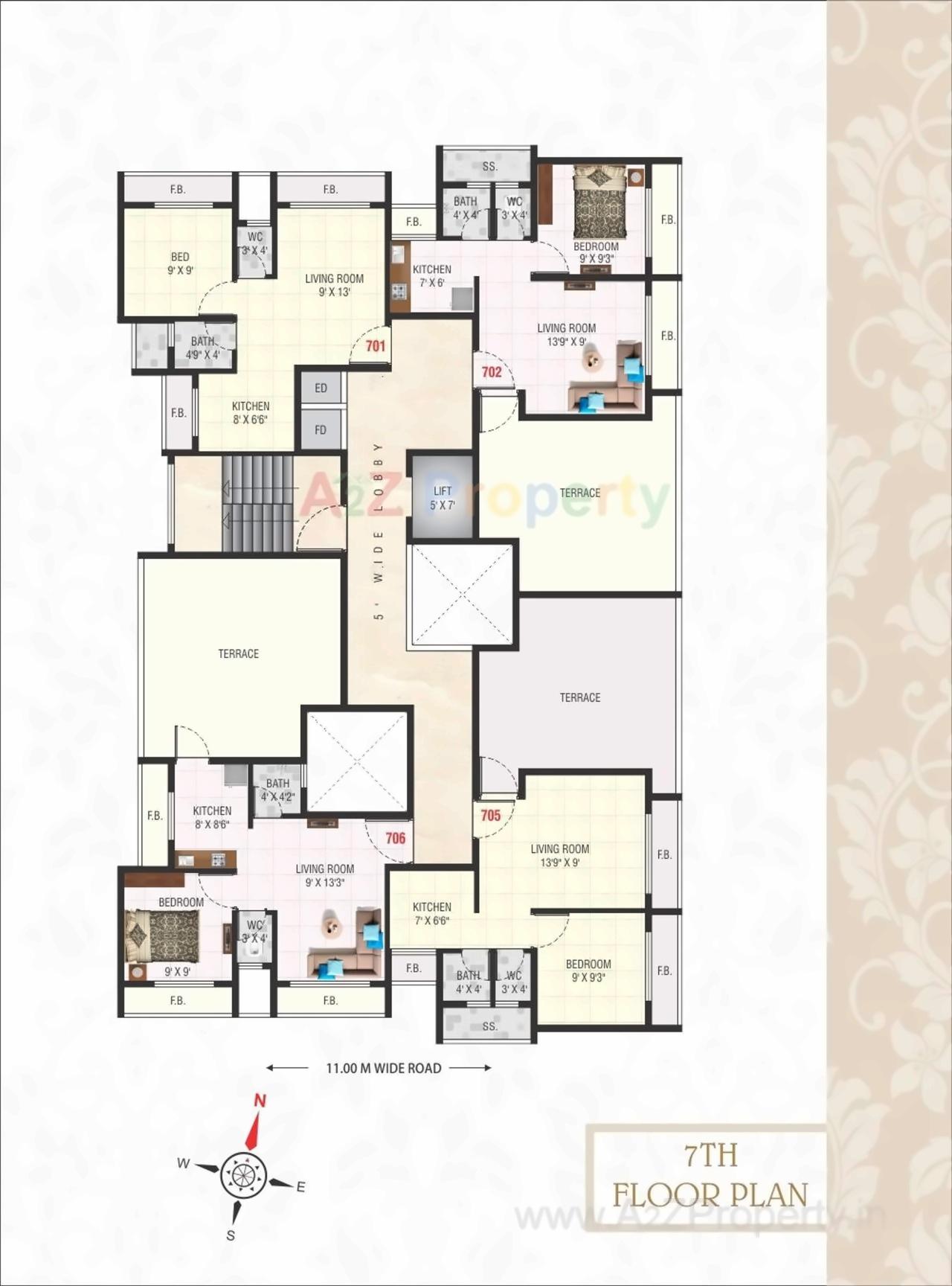 Layout of real estate project Aangan Villa located at Bokadvira, Raigarh, Maharashtra