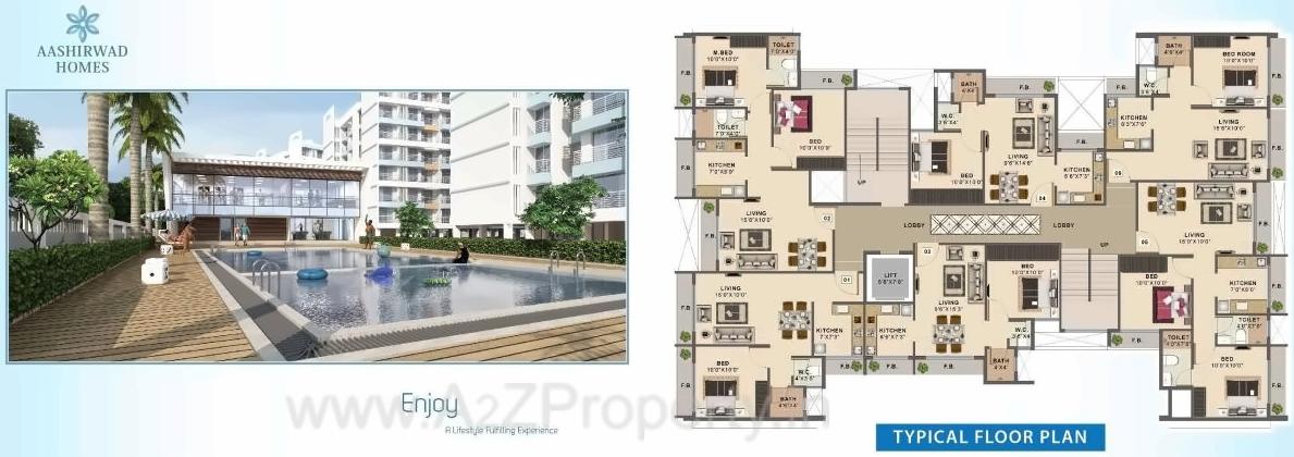 Layout of real estate project Aashirwad Homes located at Khopoli, Raigarh, Maharashtra