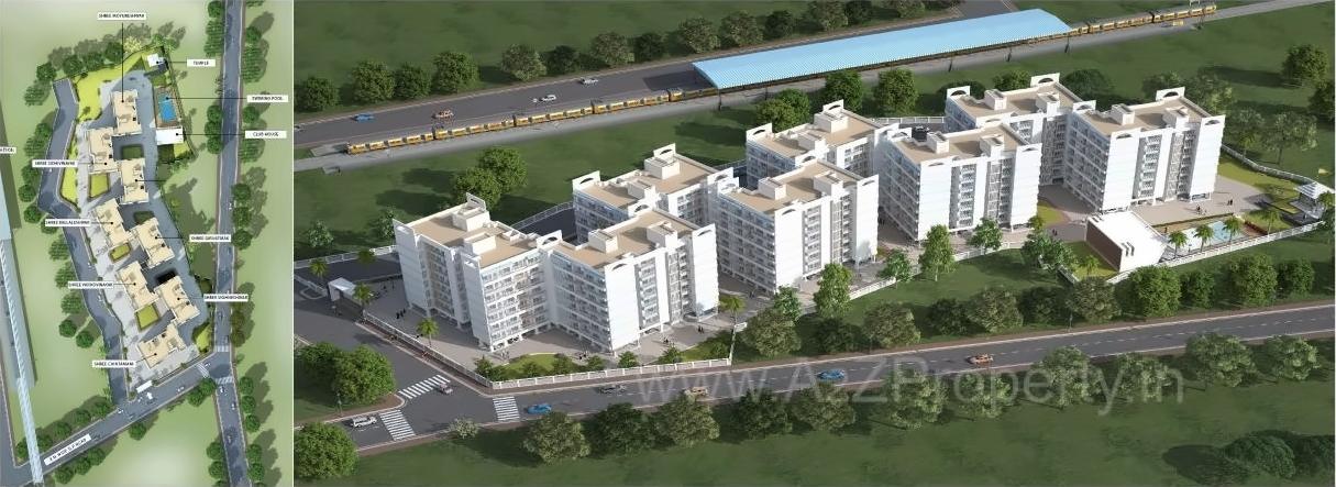3D Elevation of real estate project Aashirwad Homes located at Khopoli, Raigarh, Maharashtra