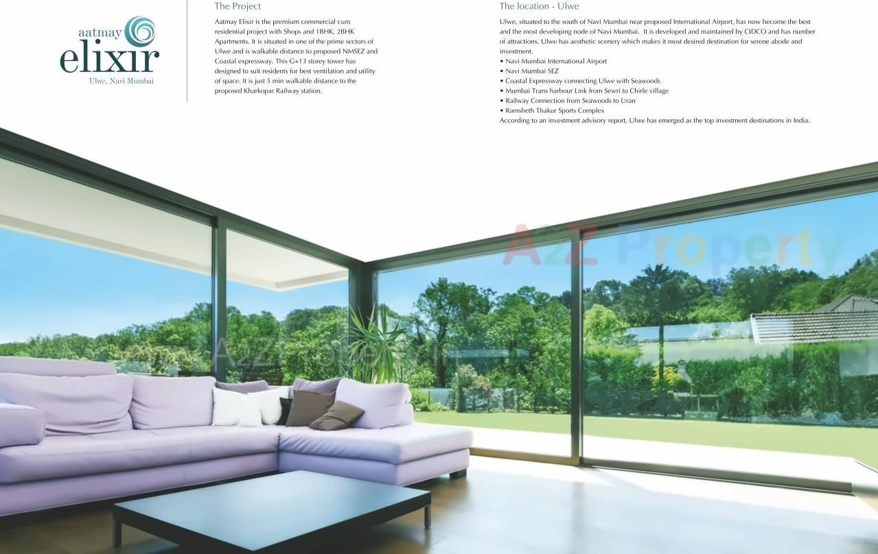 3D Elevation of real estate project Aatmay Elixir located at Ulawe, Raigarh, Maharashtra