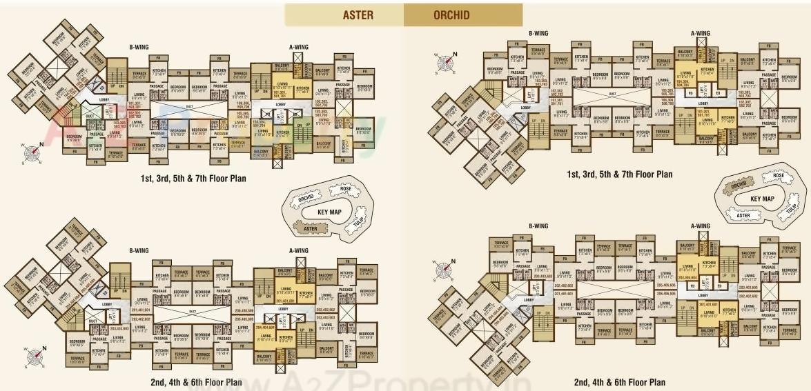 Layout of real estate project Akshar Emperia Garden located at Karade-kh, Raigarh, Maharashtra
