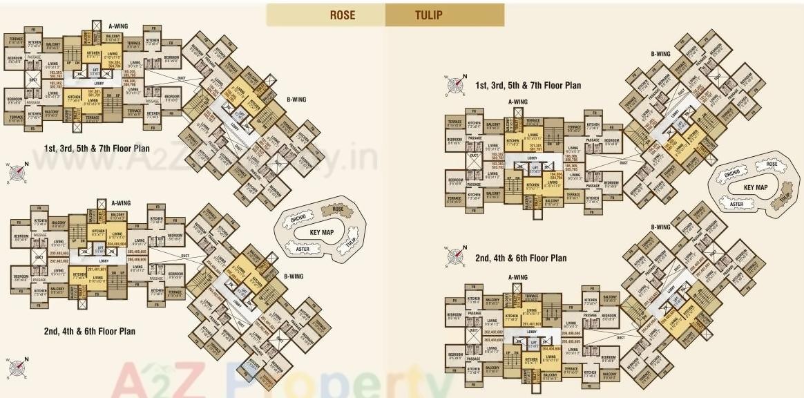Layout of real estate project Akshar Emperia Garden located at Karade-kh, Raigarh, Maharashtra