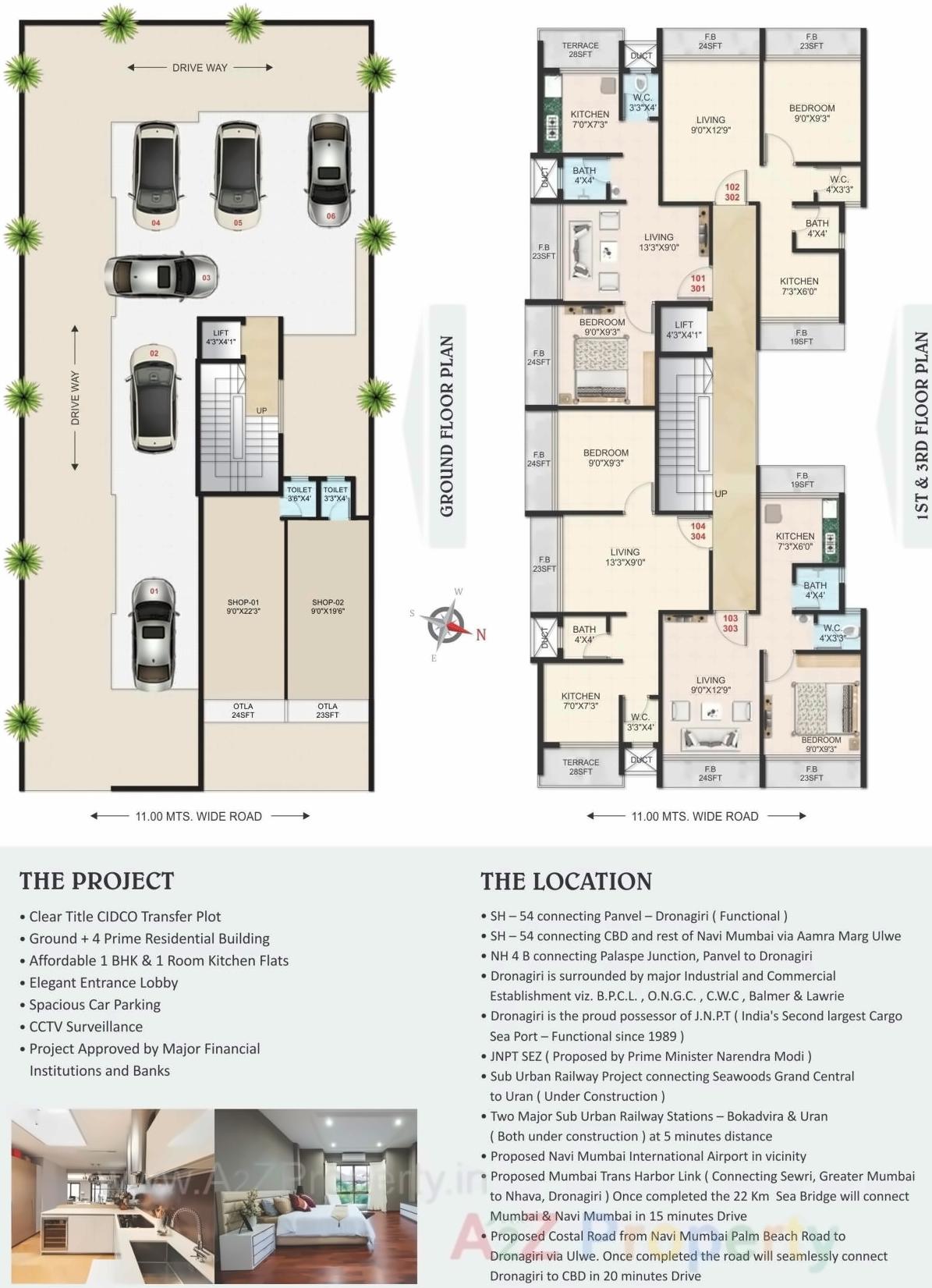 Layout of real estate project Akshat Prime located at Bokadvira, Raigarh, Maharashtra