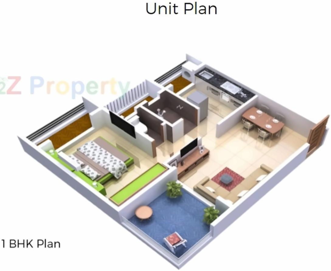 Layout of real estate project Altamonte located at Dhamote, Raigarh, Maharashtra