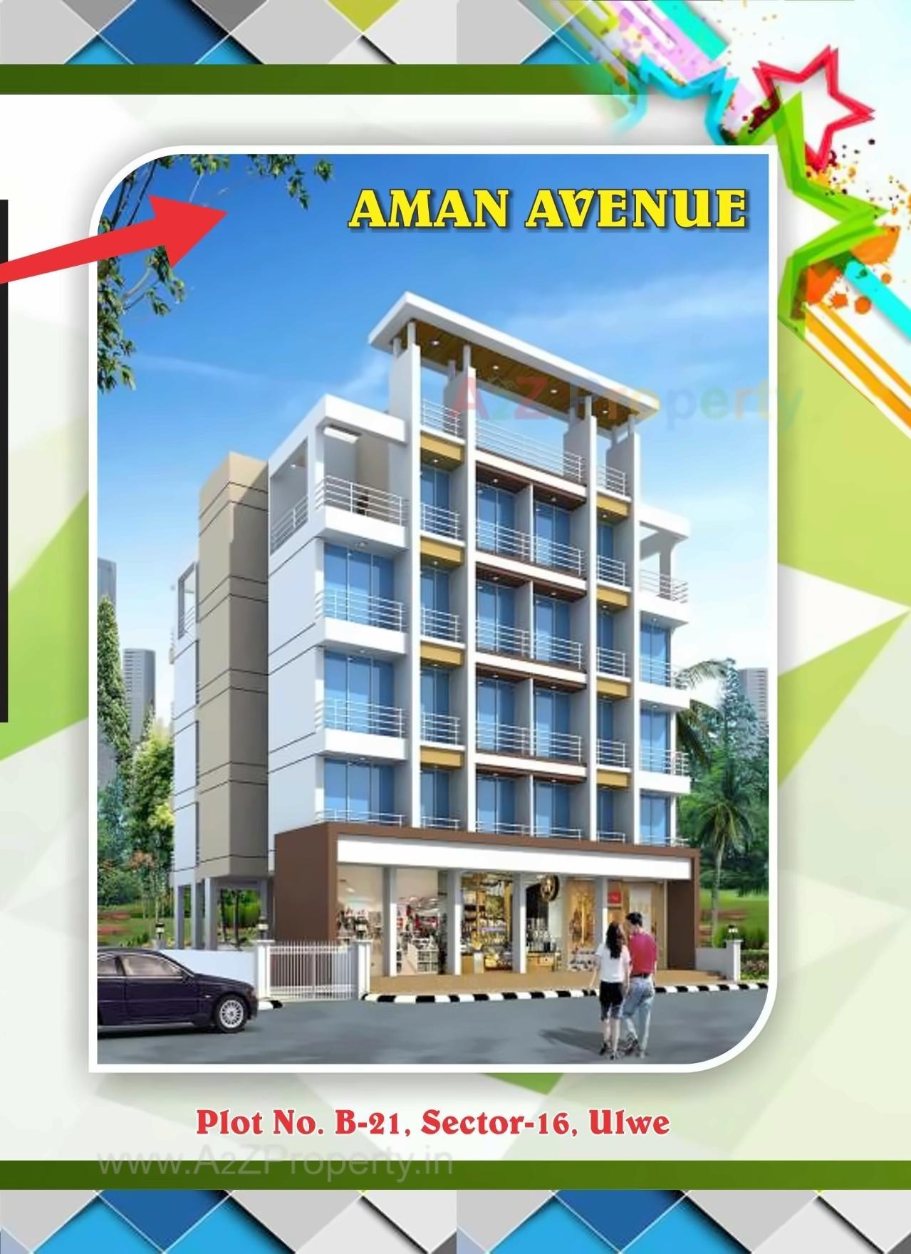 3D Elevation of real estate project Aman Avenue located at Ulawe, Raigarh, Maharashtra