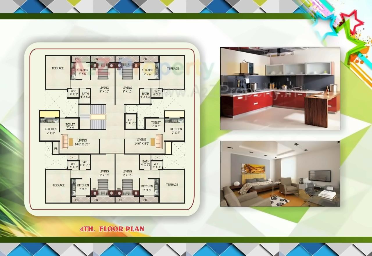 Layout of real estate project Aman Avenue located at Ulawe, Raigarh, Maharashtra
