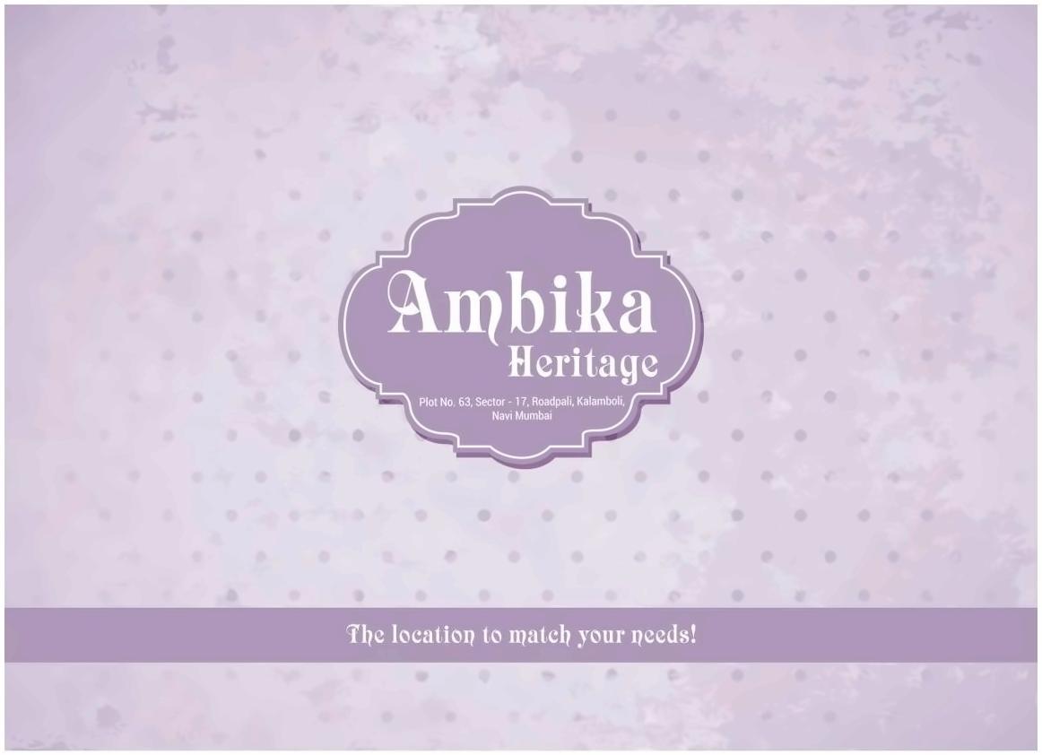  of real estate project Ambika Heritage located at Kalamboli, Raigarh, Maharashtra