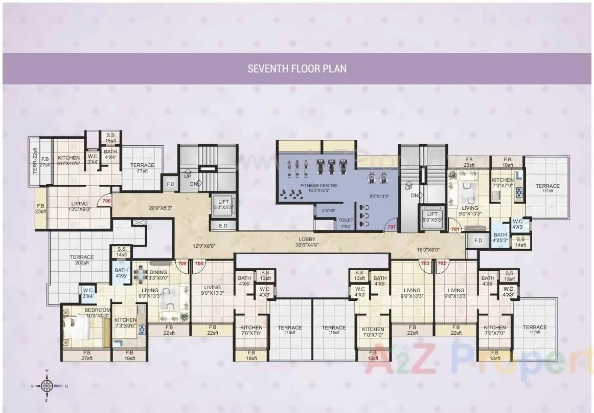 Layout of real estate project Ambika Heritage located at Kalamboli, Raigarh, Maharashtra