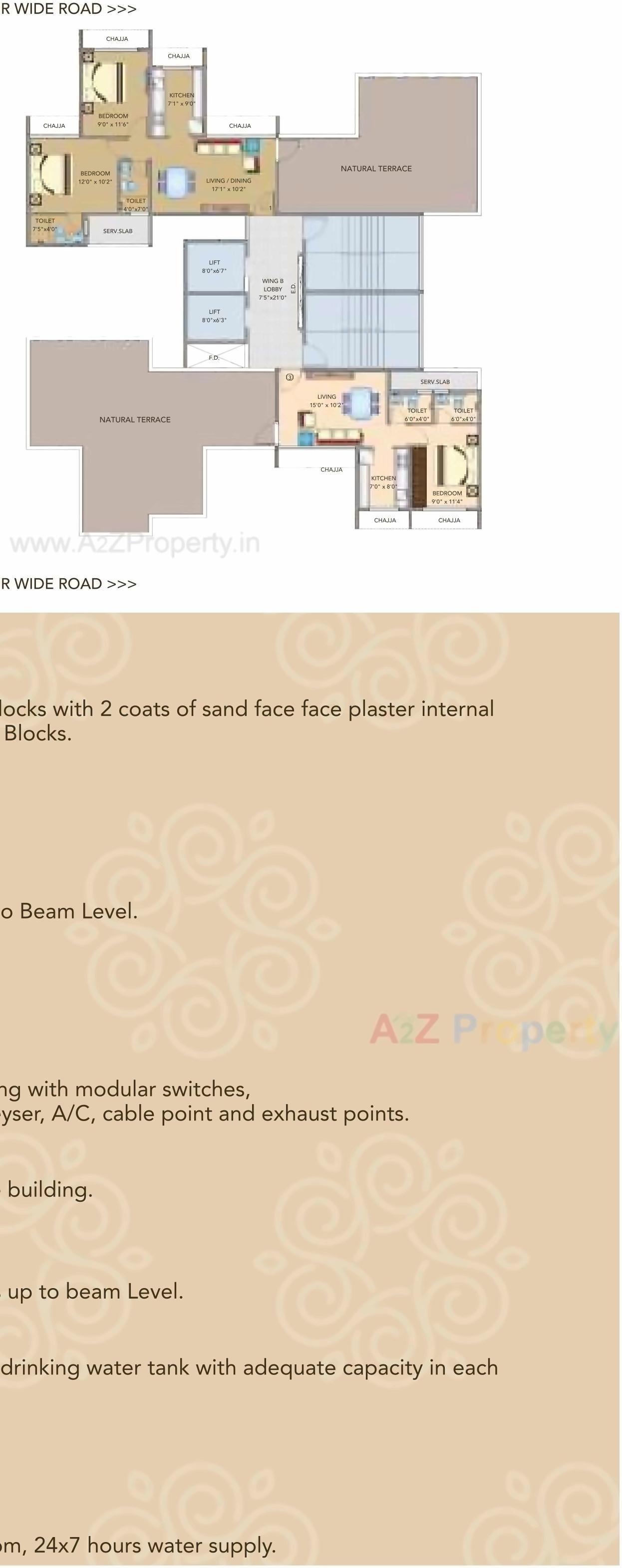 Layout of real estate project Amrut Garden located at Kamothe, Raigarh, Maharashtra