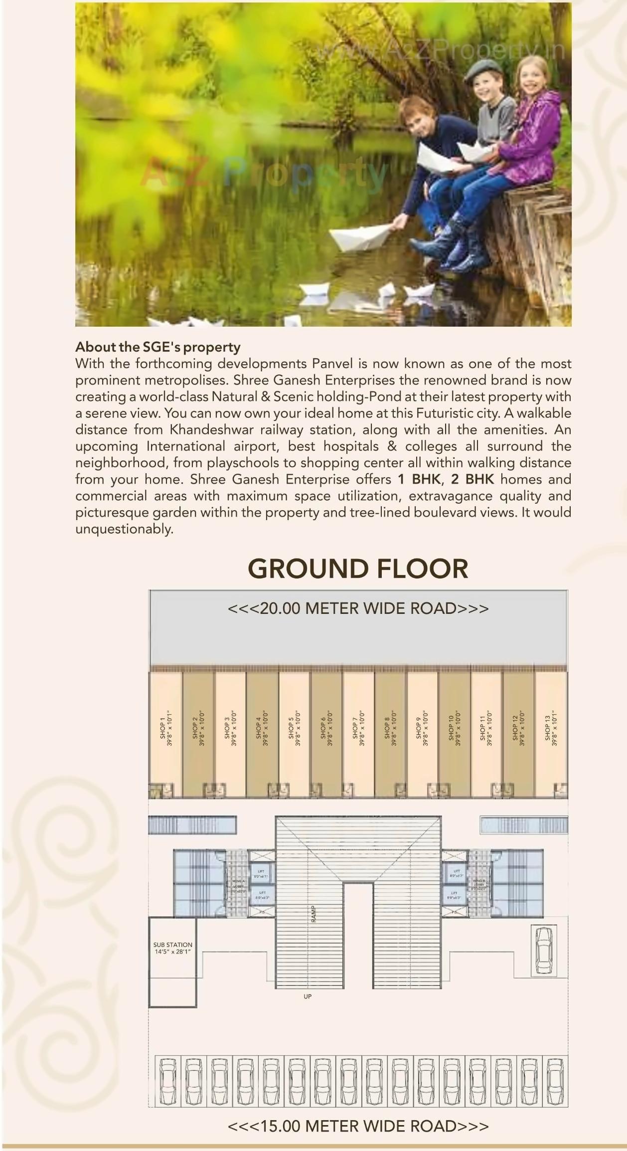 Layout of real estate project Amrut Garden located at Kamothe, Raigarh, Maharashtra