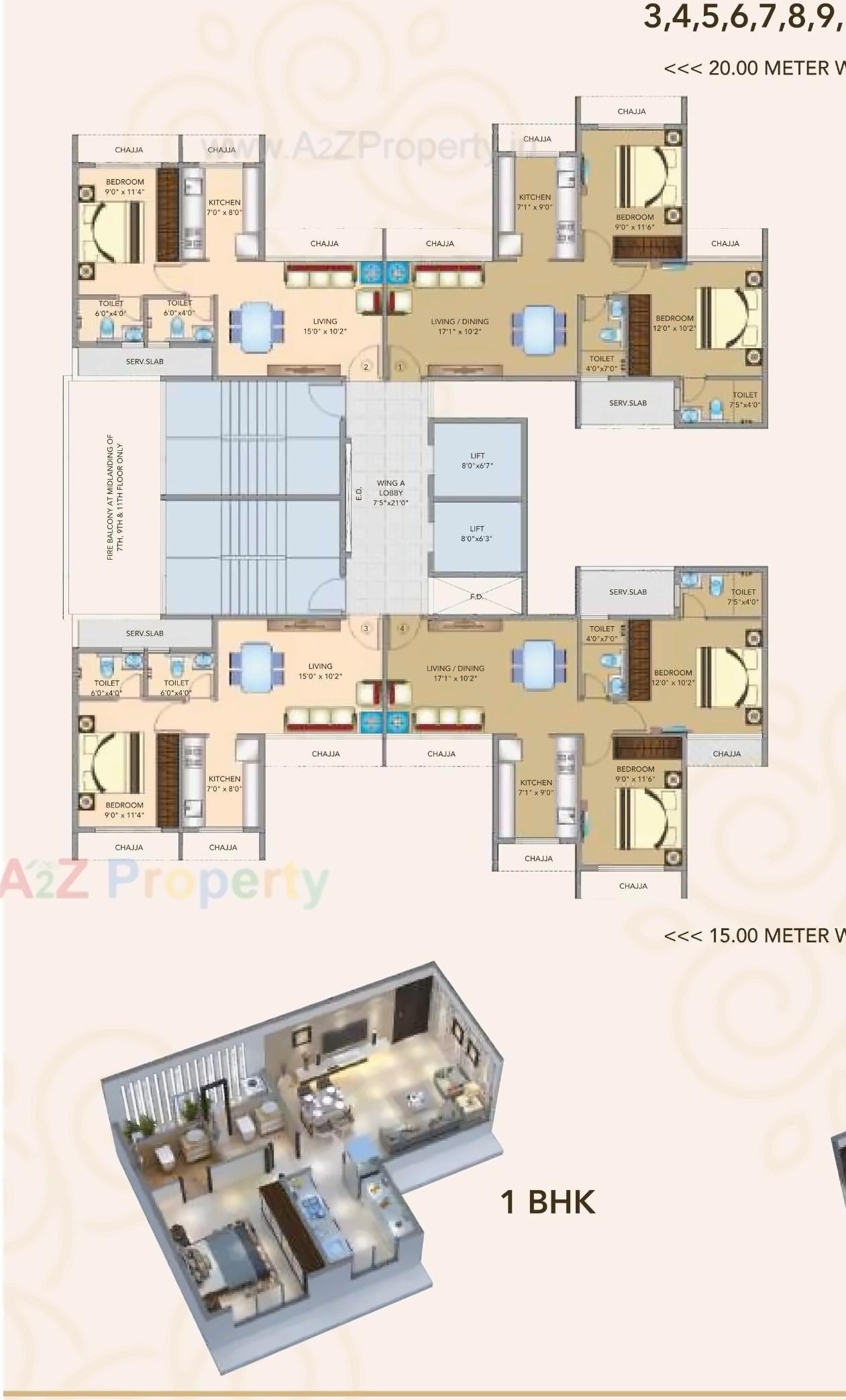 Layout of real estate project Amrut Garden located at Kamothe, Raigarh, Maharashtra