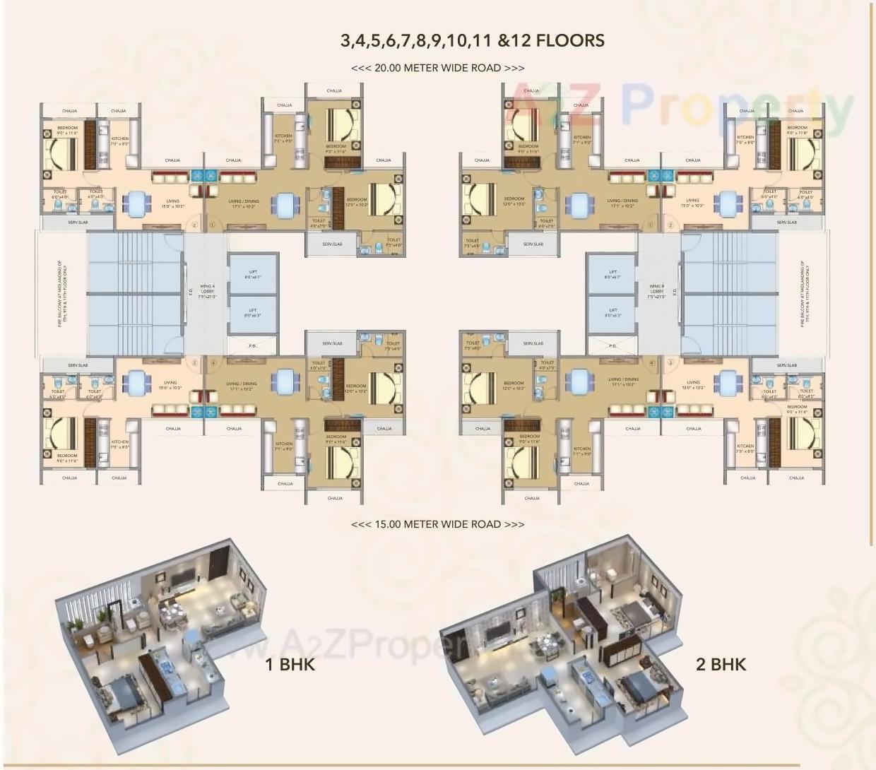 Layout of real estate project Amrut Garden located at Kamothe, Raigarh, Maharashtra
