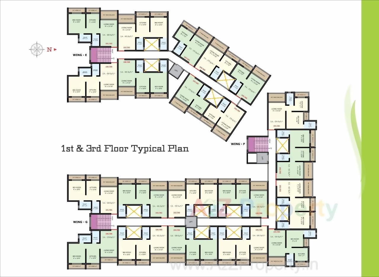 Layout of real estate project Anant Greens located at Karjat, Raigarh, Maharashtra