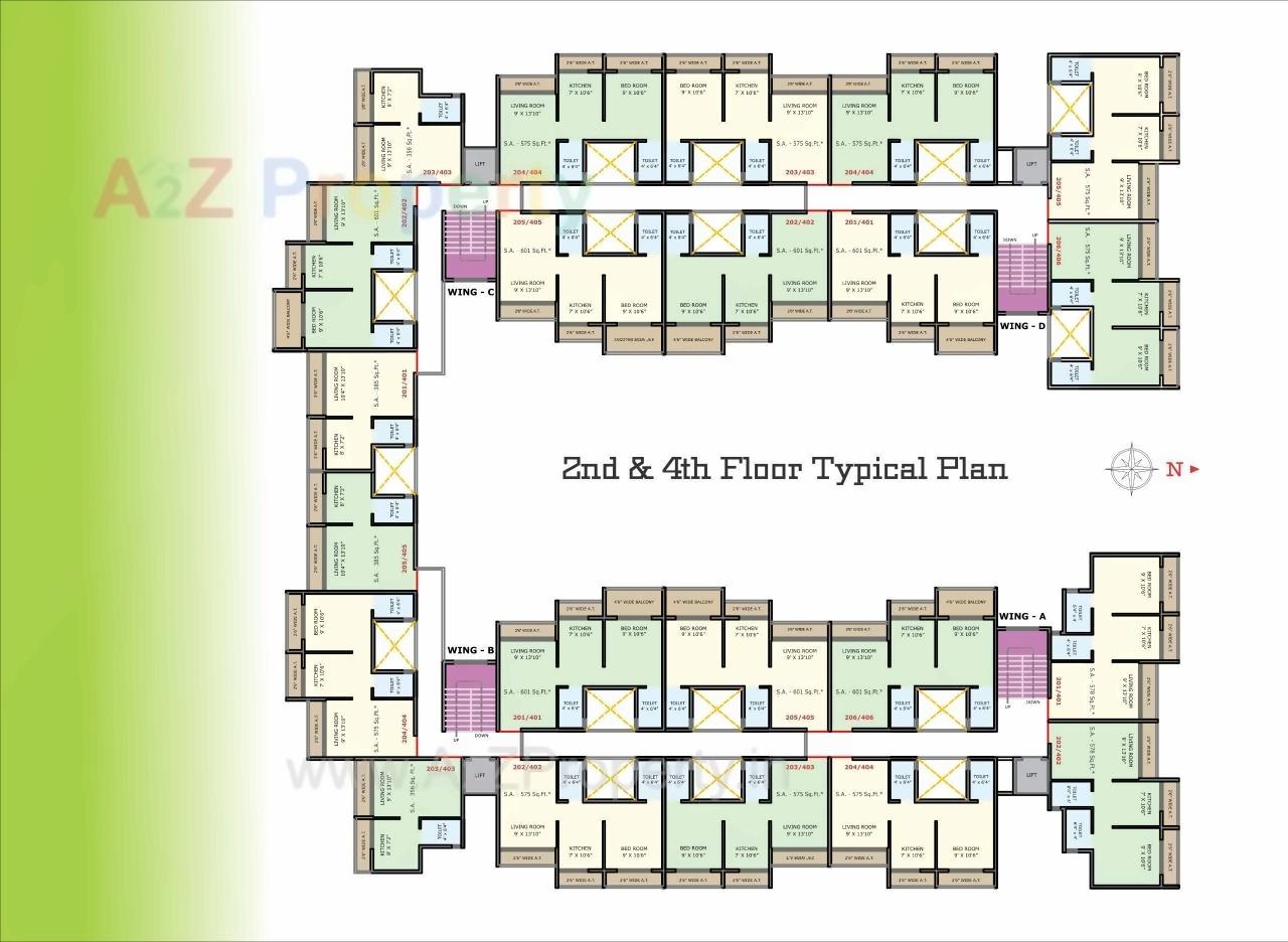 Layout of real estate project Anant Greens located at Karjat, Raigarh, Maharashtra