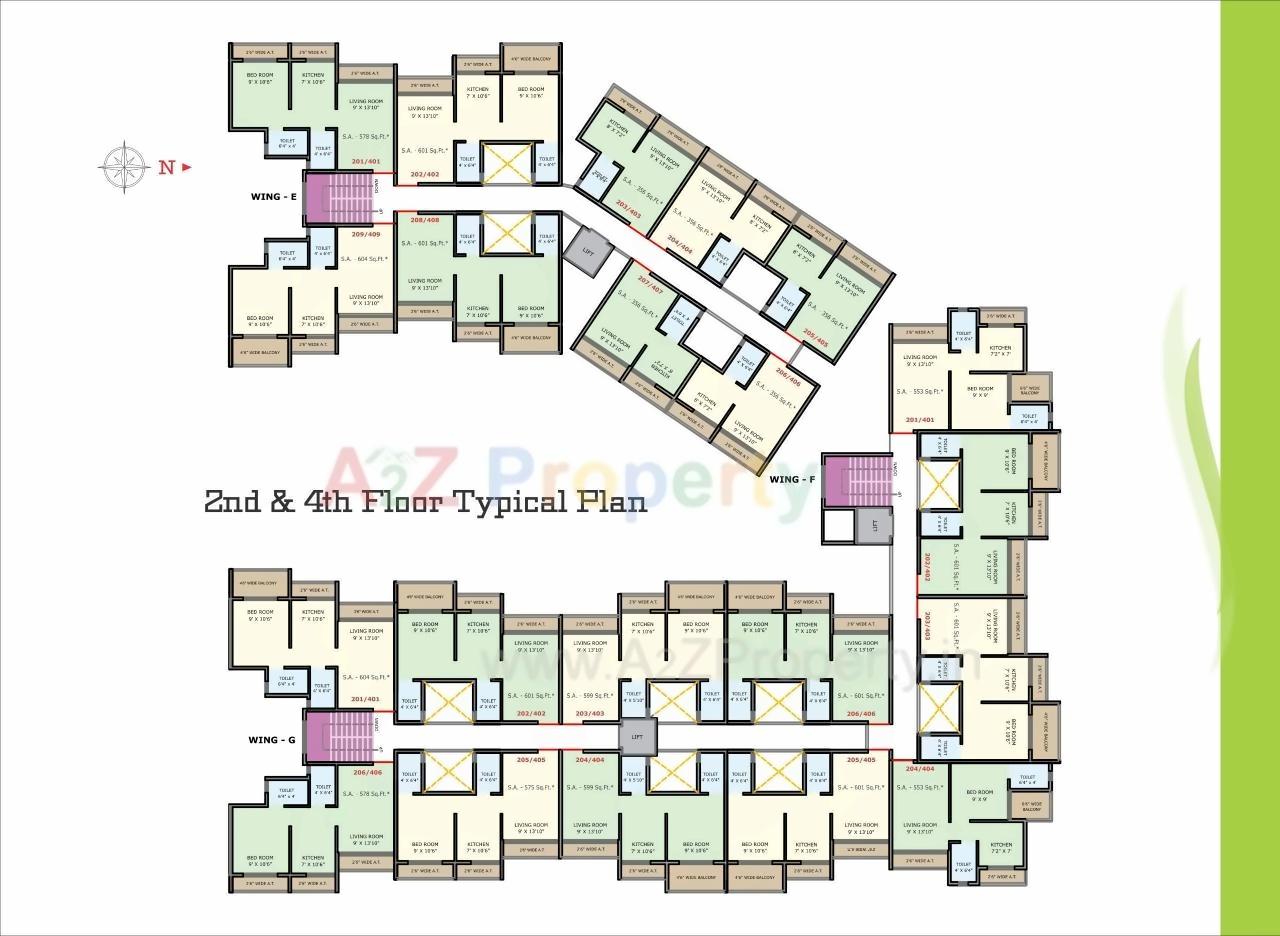 Layout of real estate project Anant Greens located at Karjat, Raigarh, Maharashtra