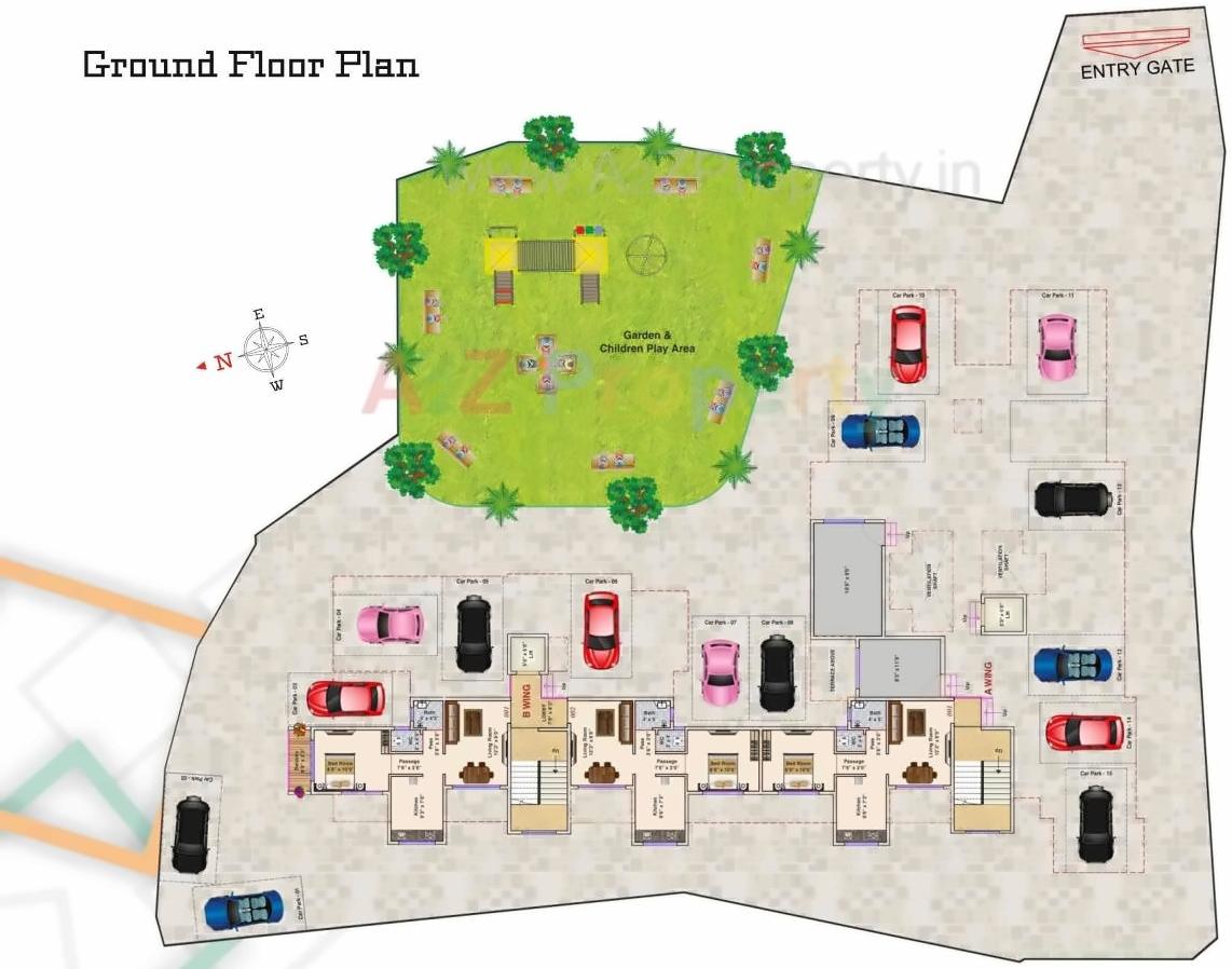 Layout of real estate project Anant Sakshi located at Devad, Raigarh, Maharashtra