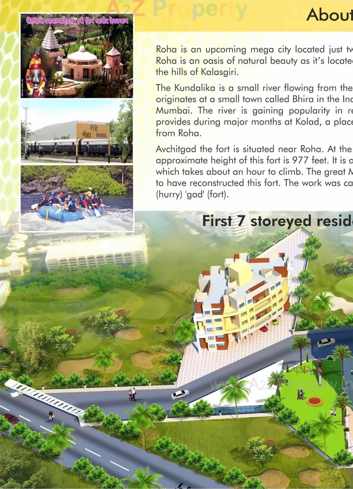 3D Elevation of real estate project Ankit Fiona located at Bhuwaneshwar-ct, Raigarh, Maharashtra