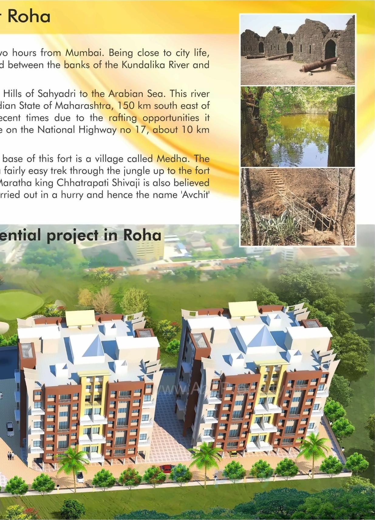 3D Elevation of real estate project Ankit Fiona located at Bhuwaneshwar-ct, Raigarh, Maharashtra